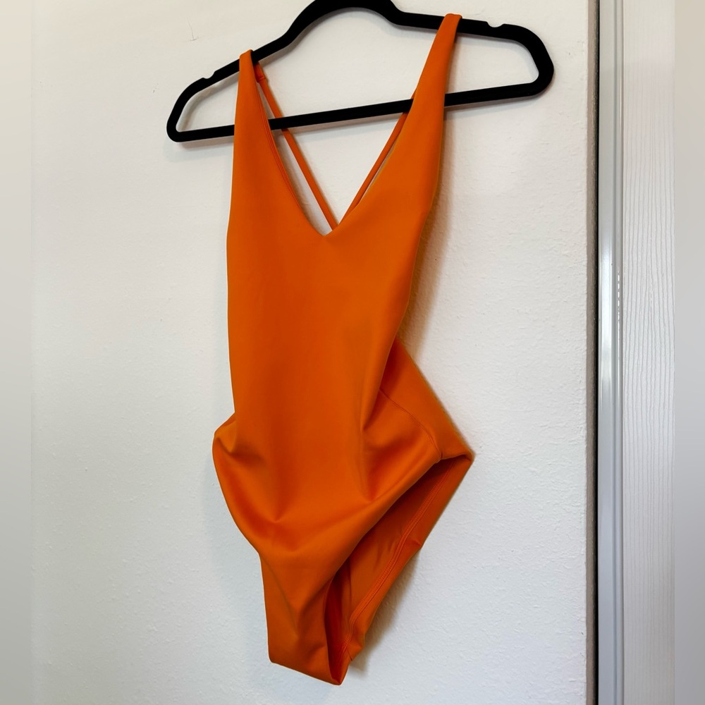NBW Left on Friday The Weekender One-Piece Suit, Marigold orange, Medium